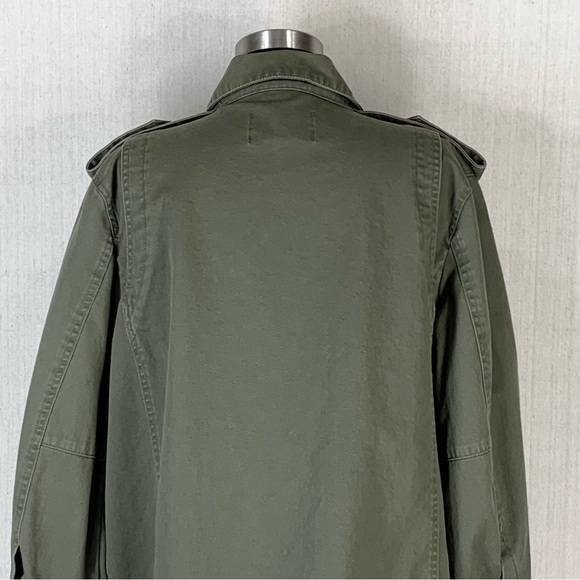 Who What‎ Wear~Women's Army Green Cotton Military/Utility/Field Jacket~Sz L - Picture 11 of 15